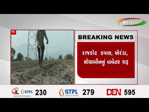 રાજકોટ કપાસ, ઍરંડા, સોયાબીનનું વાવેતર શરૂ